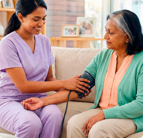 Perfect Healthcare team providing home care