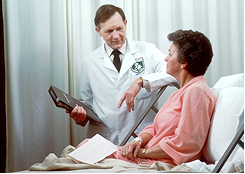 Person submitting online care request form
